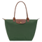 British Green Le Pliage Original L Tote bag